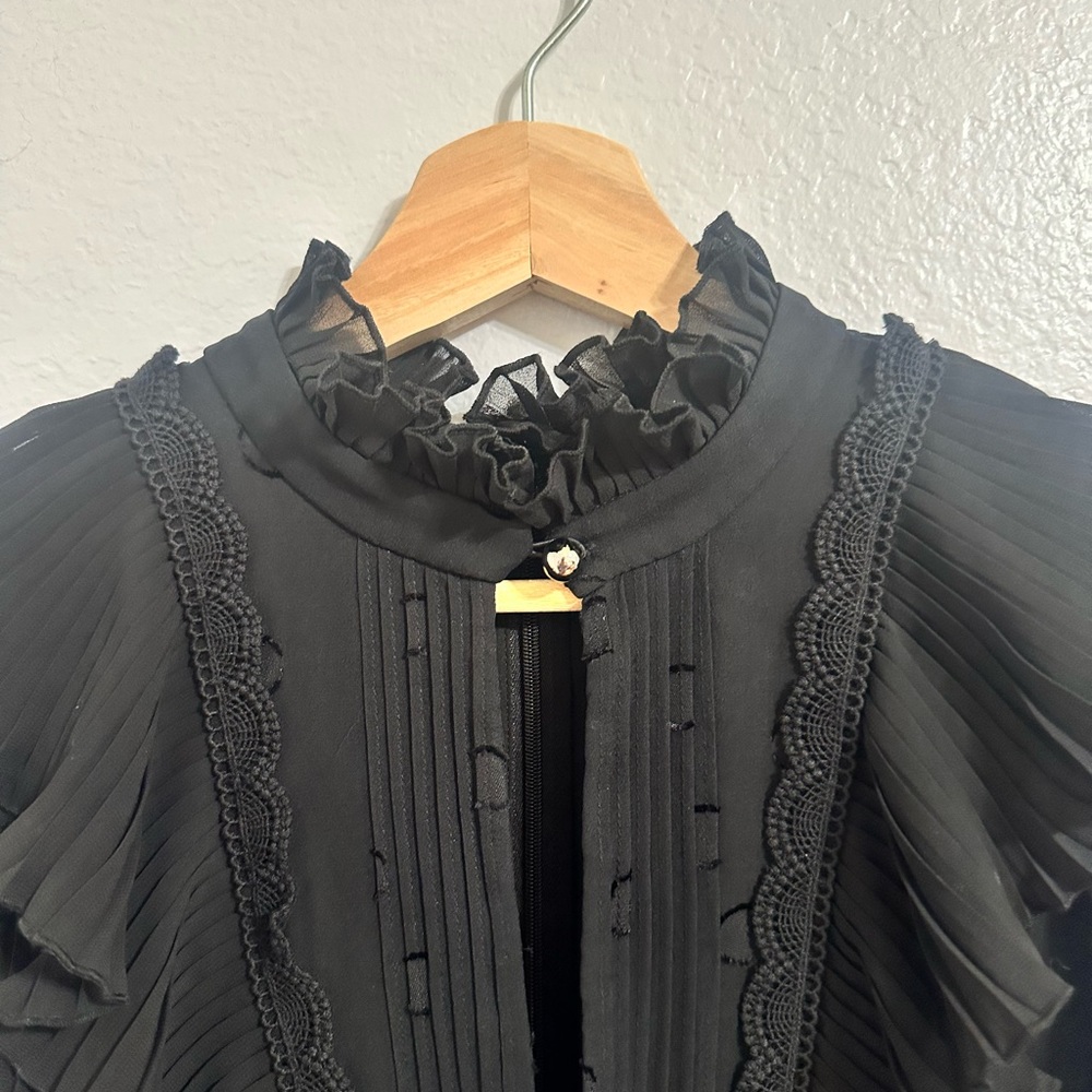 Kate Spade Black Ruffle Dress - Picture 4 of 8